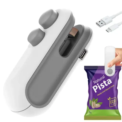 Portable Mini Sealing Machine Handheld Packet Sealer for Food, Snacks, Chips, Fresh Storage, Plastic Bag Sealing Machine